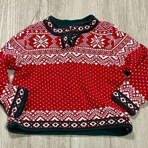 L.L. Bean Toddler Fair Isle Nordic Winter Christmas Pullover Knit Sweater 4T